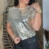 Top à sequins dorés - Modèle Sonia