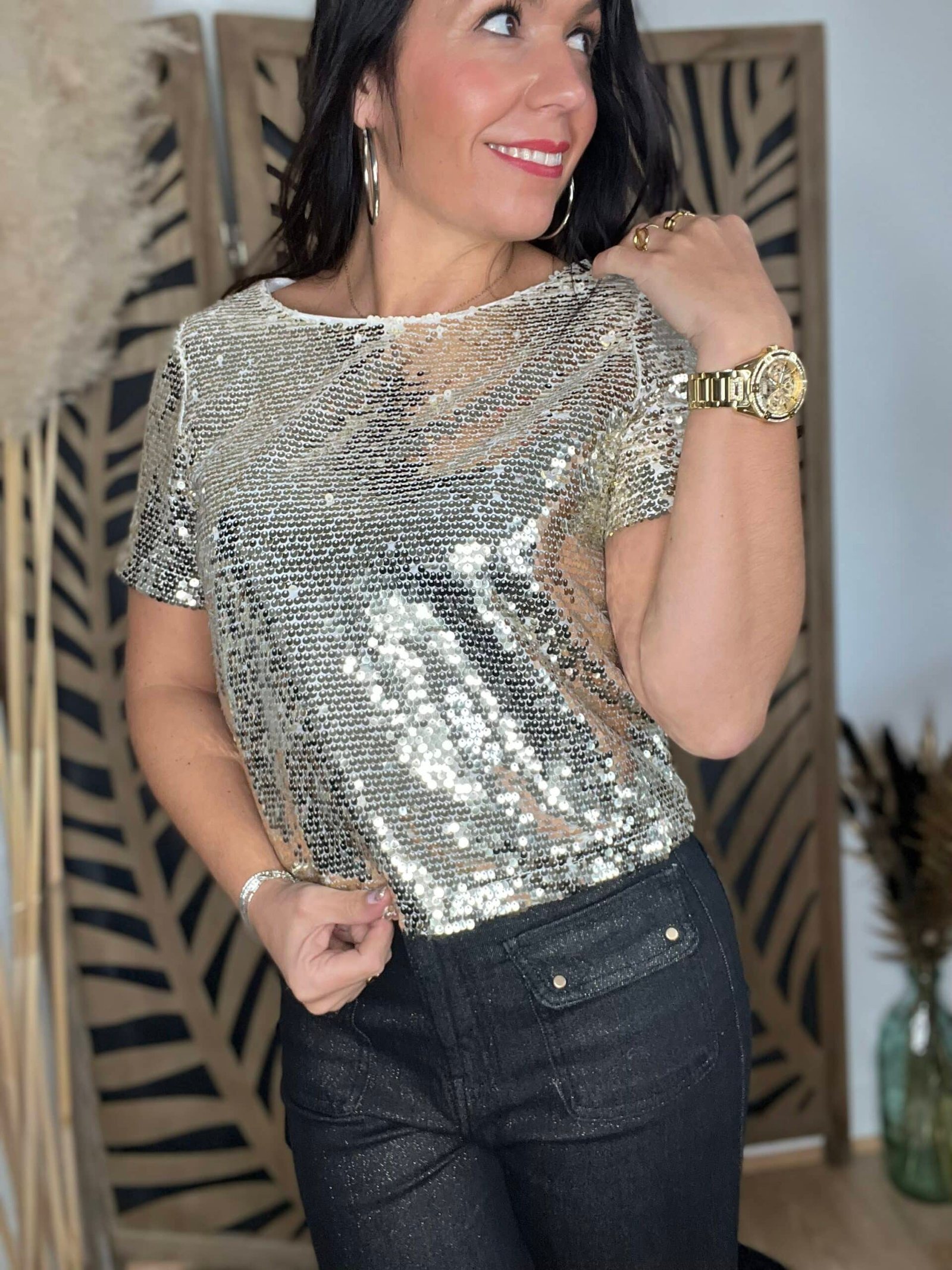 img_8535 Top à sequins dorés - Modèle Sonia
