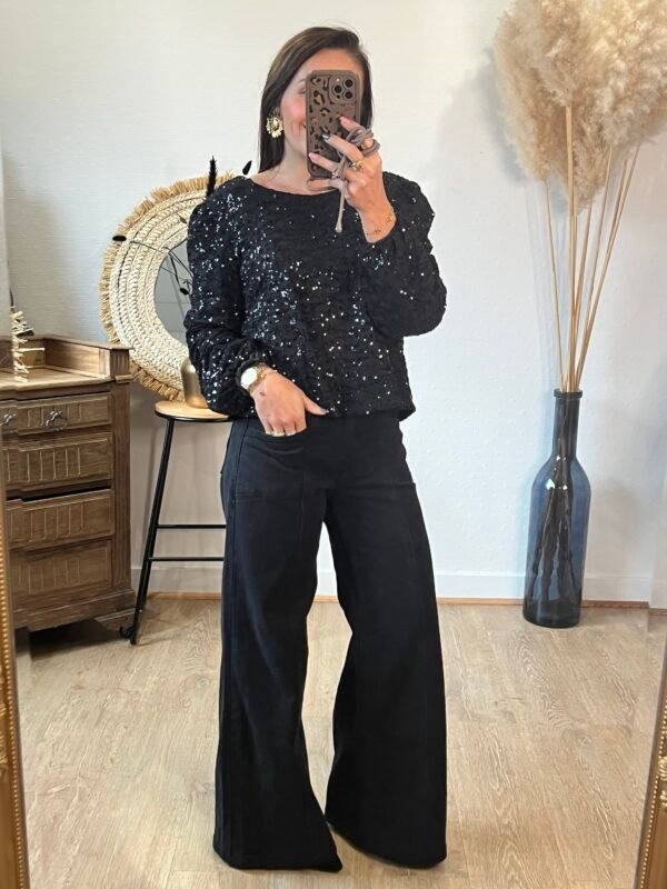 img_4271 Blouse à sequins noirs - Lily