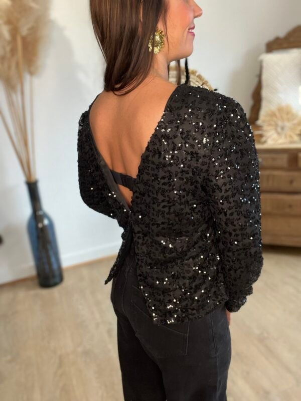 img_4283 Blouse à sequins noirs - Lily