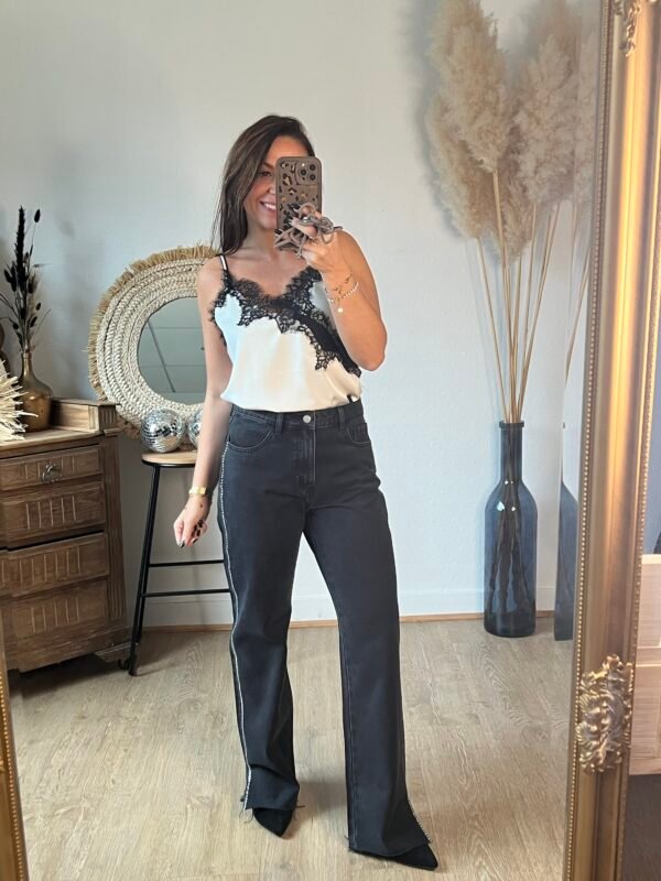 img_6353 Jean gris foncé à strass - modèle Stan