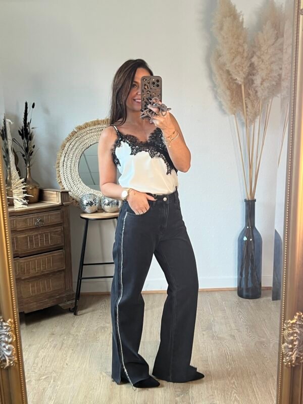 img_6354 Jean gris foncé à strass - modèle Stan