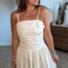 Robe longue beige  bohème – Modèle Nine
