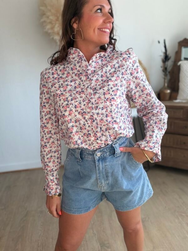 img_7188 Short en jean bleu clair - Modèle Lina