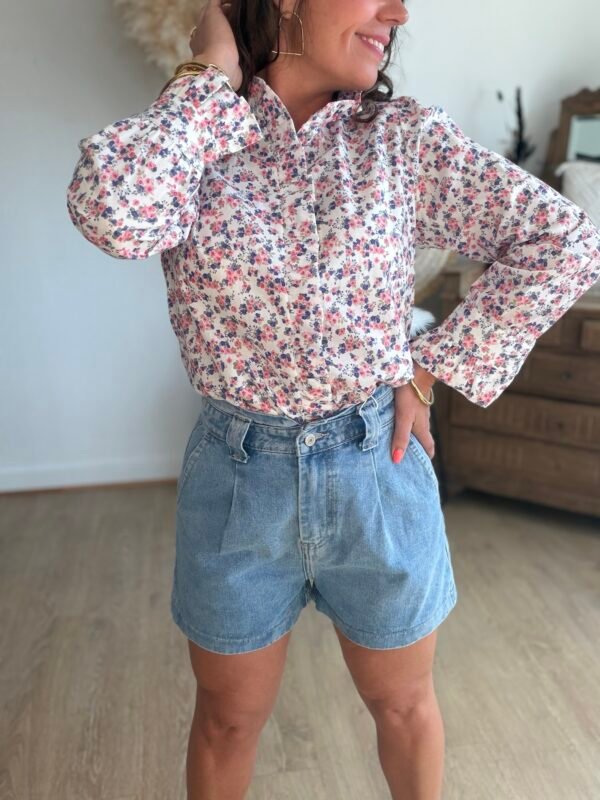 img_7193 Short en jean bleu clair - Modèle Lina