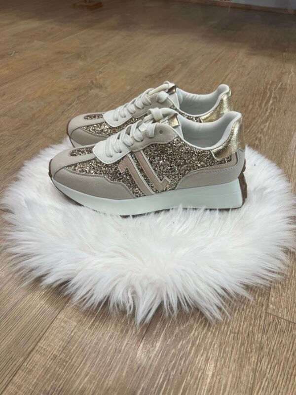Basket CL11 - Modèle 93 Gold Glitter