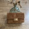 Sac en cuir Suédine camel – Modèle Carolina