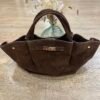 Sac en cuir Suédine Marron – Modèle Lena