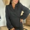 Blazer à lacets noir – Modèle Lou