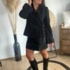 Blazer à lacets noir – Modèle Lou