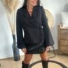 Blazer à lacets noir – Modèle Lou