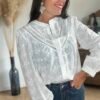 Chemise blanche brodée – Modèle Maria