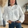 Chemise blanche brodée – Modèle Maria