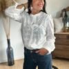 Chemise blanche brodée – Modèle Maria