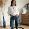 Chemise blanche brodée – Modèle Maria