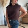 Pull sans manches fluffly – Modèle Callie