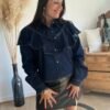 Chemise en jean à col volants  – Modèle Nanie