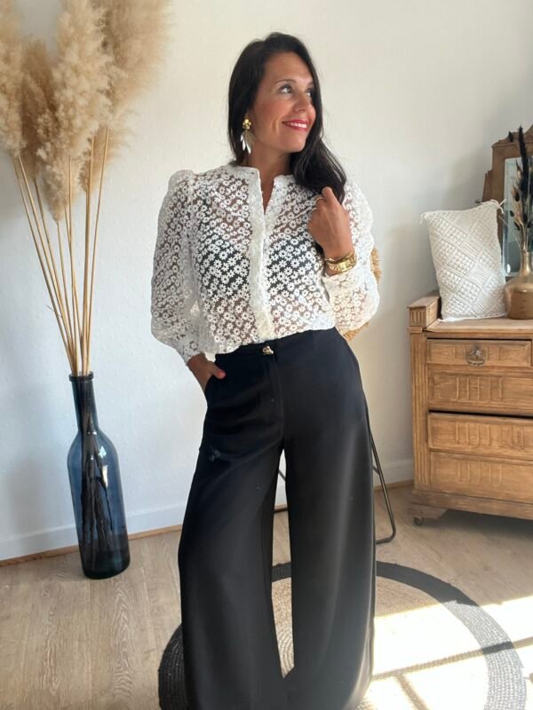 Pantalon Palazzo noir  – Modèle Sarah