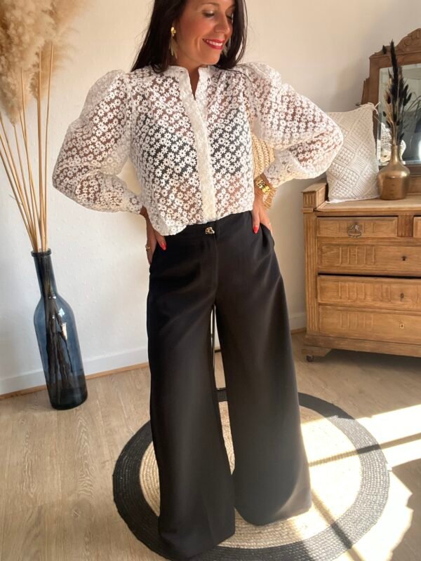 Pantalon Palazzo noir  – Modèle Sarah
