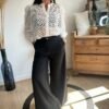 Pantalon Palazzo noir  – Modèle Sarah
