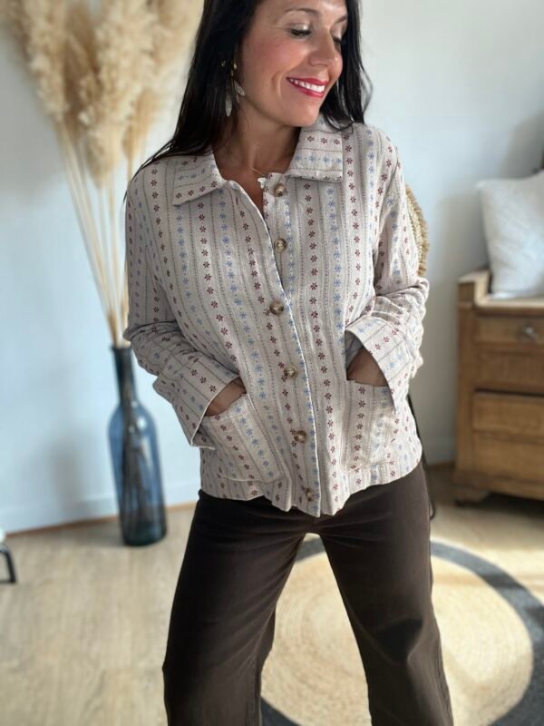 Surchemise  imprimée – Modèle Ellie