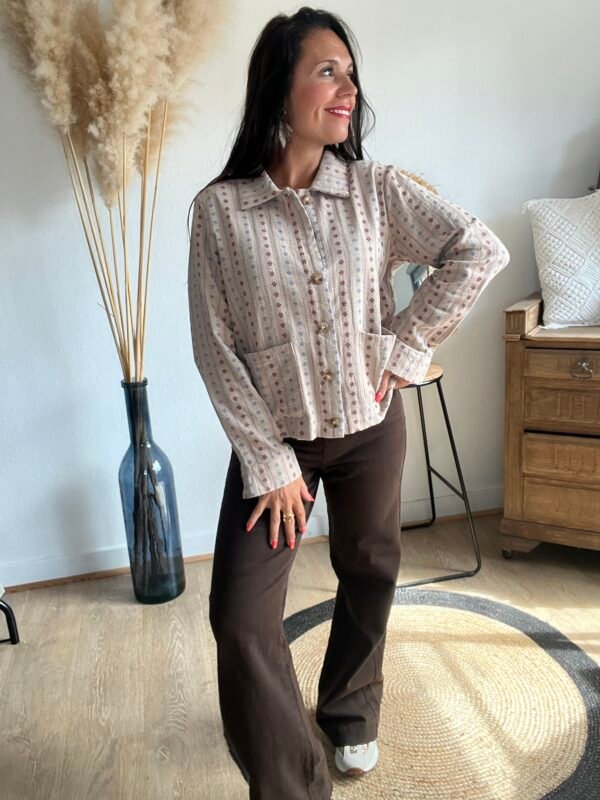 Surchemise  imprimée – Modèle Ellie