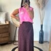 Pull sans manches rose – Modèle Isaie