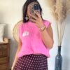 Pull sans manches rose – Modèle Isaie