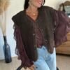 Gilet sans manches marron – Modèle Esteban