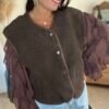 Gilet sans manches marron – Modèle Esteban