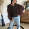 Gilet sans manches marron – Modèle Esteban