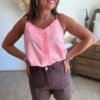 Short en Denim chocolat - Modèle Colter