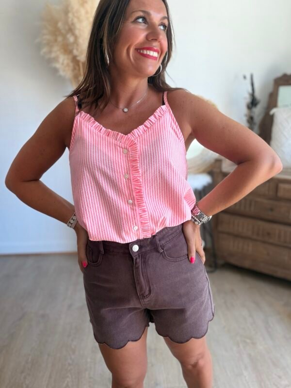 Short en Denim chocolat - Modèle Colter