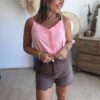 Short en Denim chocolat - Modèle Colter