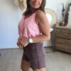 Short en Denim chocolat - Modèle Colter