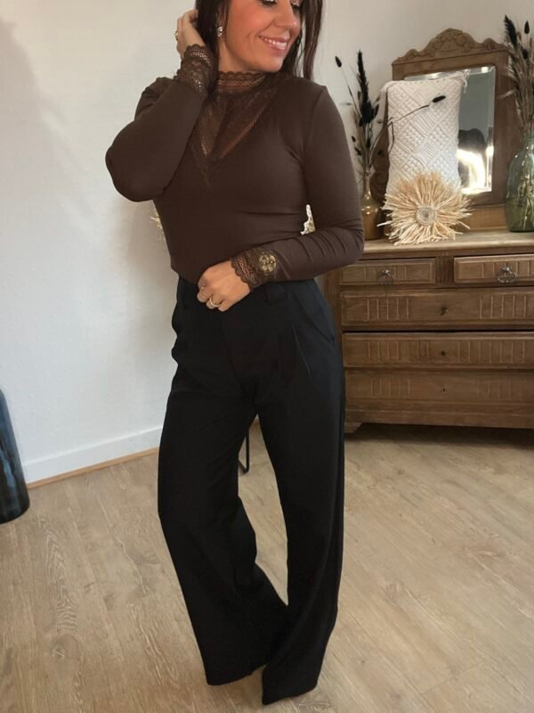 Pantalon fluide noir - Modèle Dylan