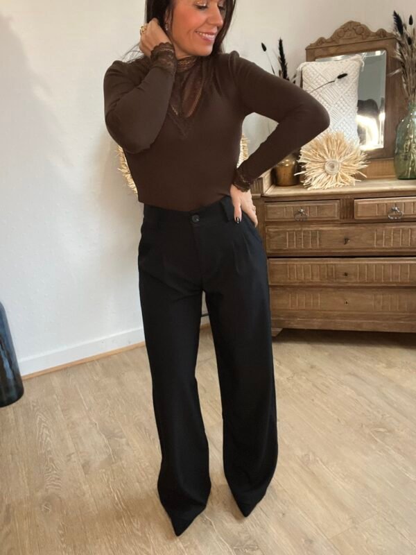 Pantalon fluide noir - Modèle Dylan