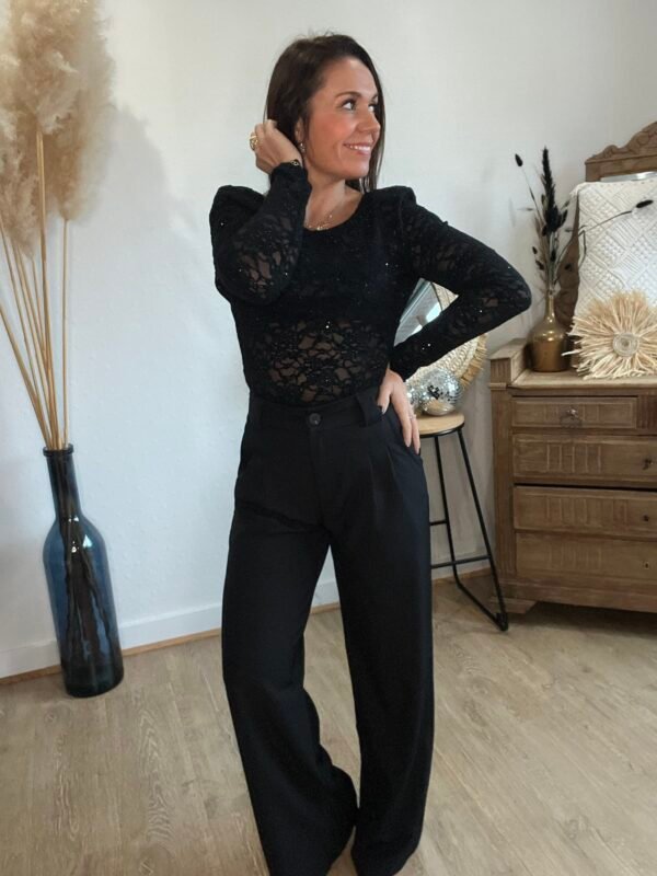 Pantalon fluide noir - Modèle Dylan