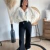 Jean large noir - Modèle Thomas