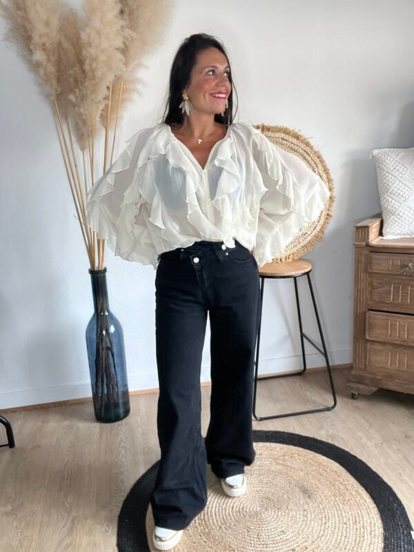Jean large noir - Modèle Thomas