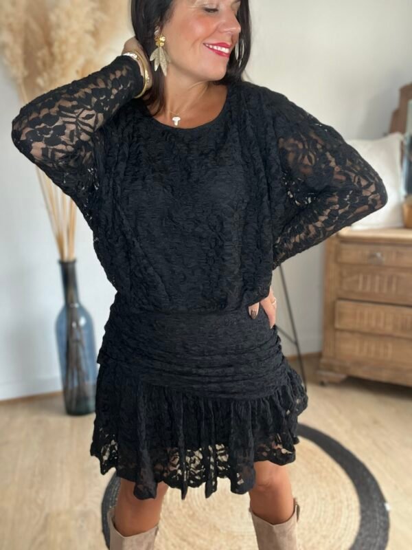 Robe noire dentelle – Modèle Niko
