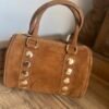 Sac en cuir Suédine camel – Modèle Tiffany