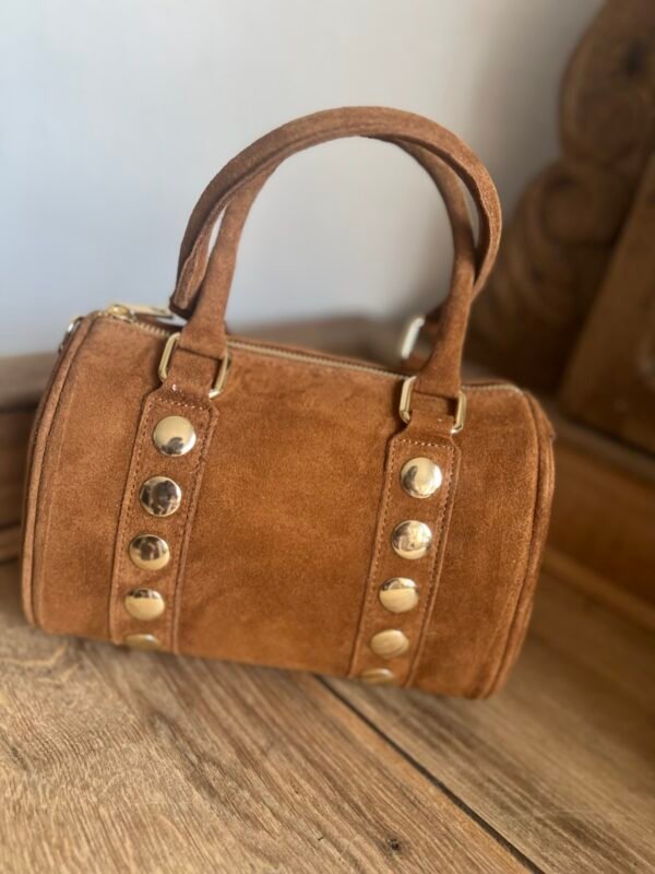 Sac en cuir Suédine camel – Modèle Tiffany