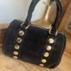 Sac en cuir Suédine noir – Modèle Tiffany