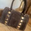 Sac en cuir Suédine choco – Modèle Tiffany