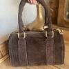 Sac en cuir Suédine choco – Modèle Tiffany