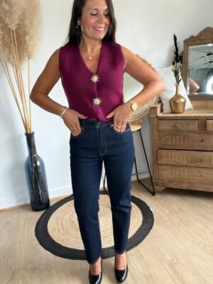 Jean mom fit brut - modèle Elodie