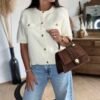 Gilet beige  – Modèle Brie