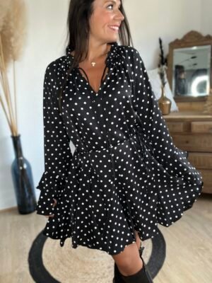 Robe courte à pois - Modèle Bobby