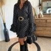 Robe courte à pois - Modèle Bobby